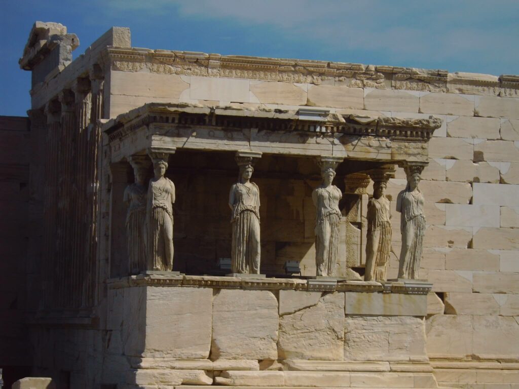 Caryatides de l'Erechtheion Acropole