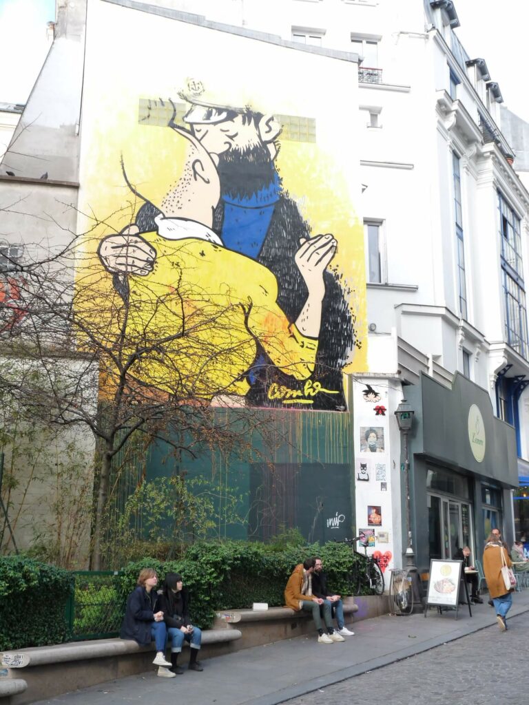 Tintin et Capitaine Haddock Paris