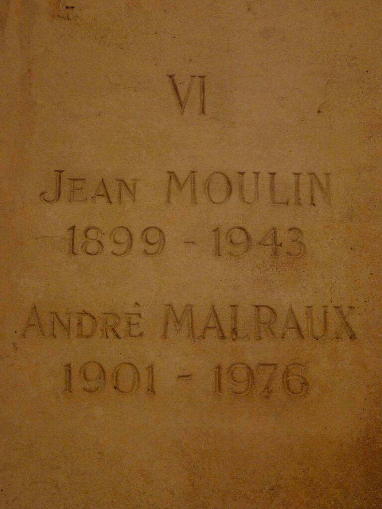 Jean Moulin et André Malraux au Pantheon